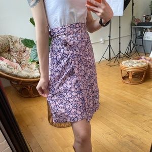 Century of Boston Vintage Skort Wrap Skirt Floral